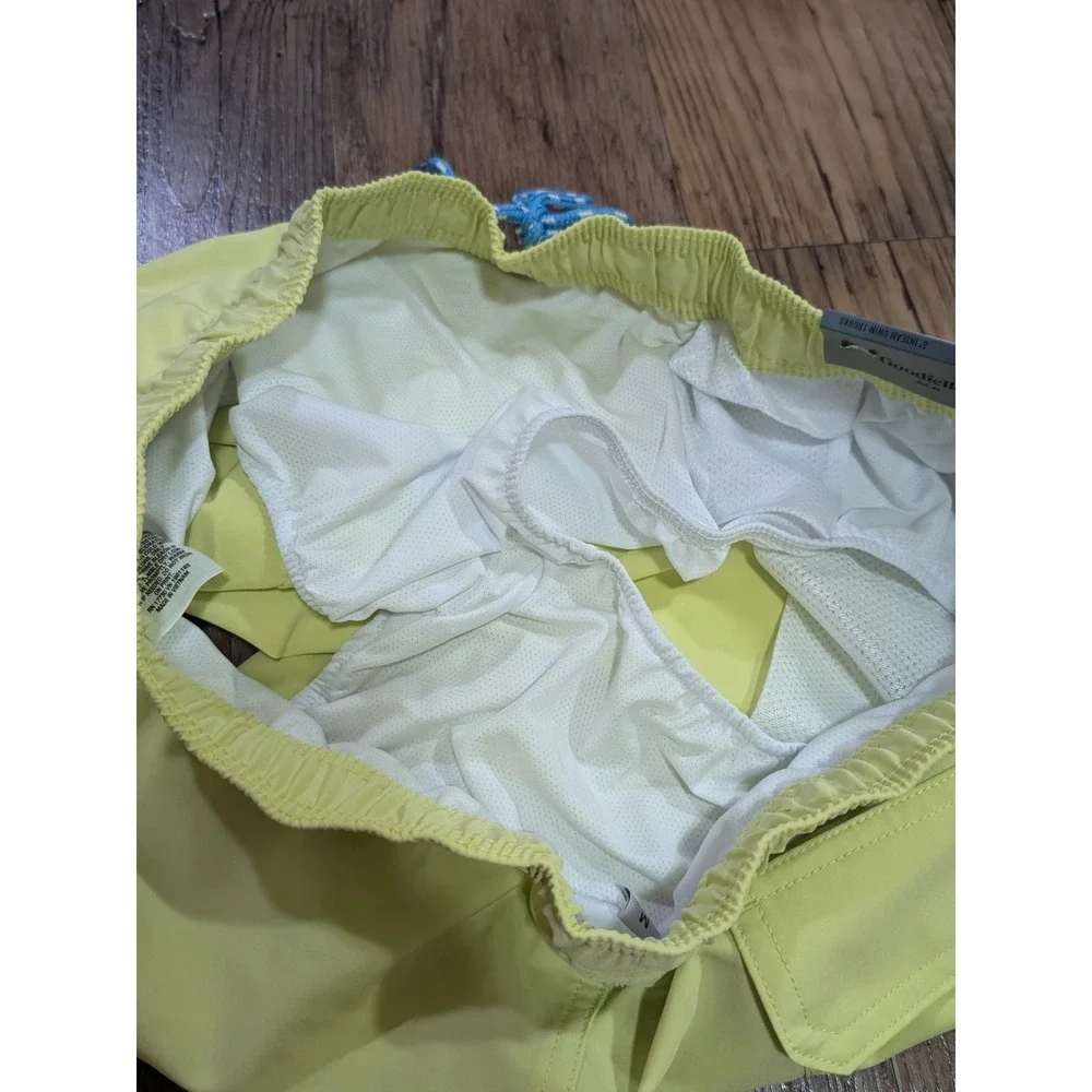 Goodfellow Swim Trunks Mens Size M Neon Green NWT 5